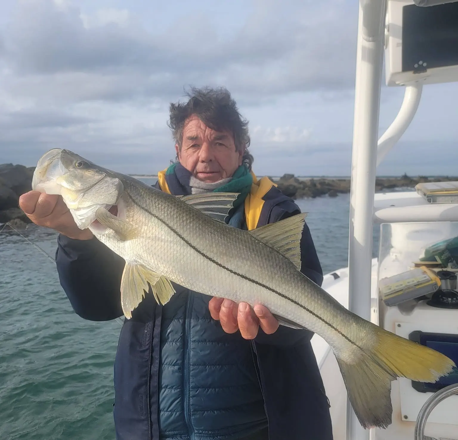 Captain Fred with a snook