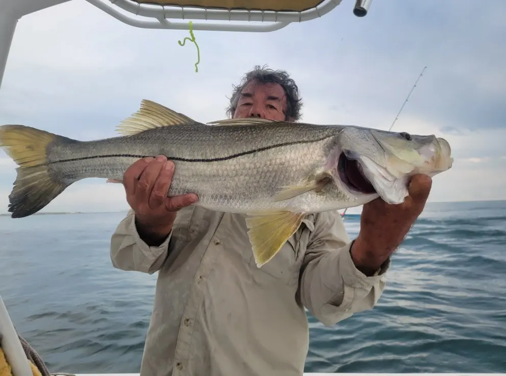Captain Fred with a snook