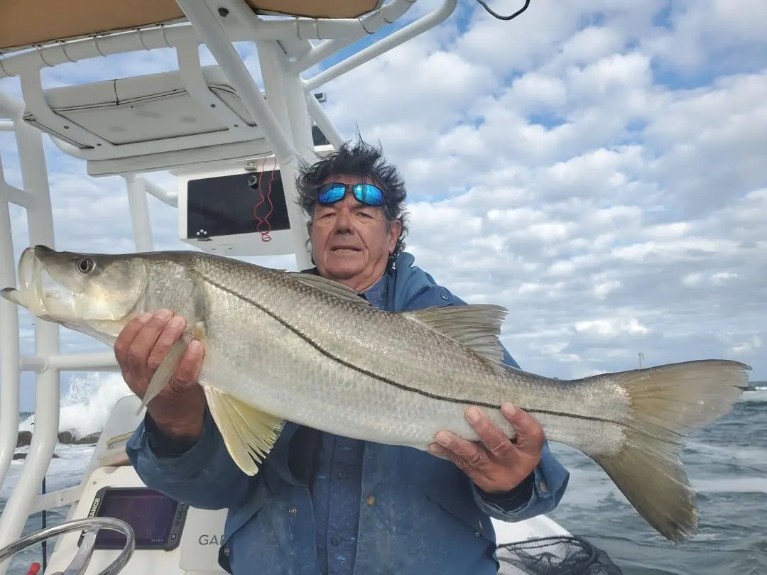 Captain Fred with a big snook